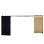 Консоль прямоугольная с основанием чёрного и золотого цвета Wrap варинант исполнения - 1 | Loft Concept в Орле