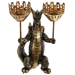 Подсвечник в виде дракона Dragon with Two Candlesticks варинант исполнения - 9 | Loft Concept в Орле