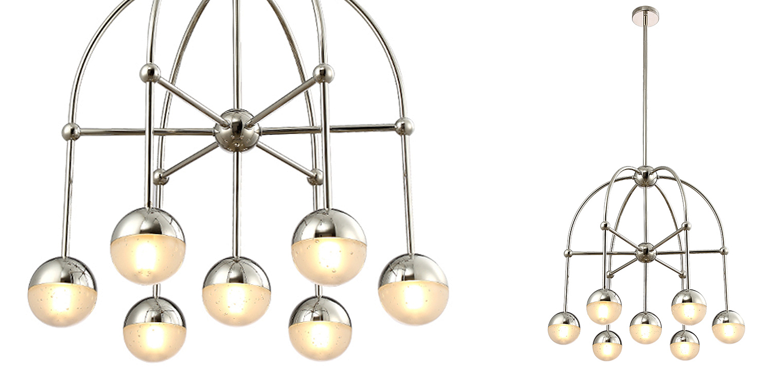 Люстра Heidy Chrome Chandelier 7 Люстра Heidy Chrome Chandelier 7 - Loft-Concept в Орле