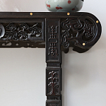 Черная резная консоль в Китайском стиле из массива Black Dragon Console варинант исполнения - 1 | Loft Concept в Орле