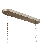 Люстра овальной формы с фактурным серебряным каркасом и тканевым абажуром Silver Honeycomb варинант исполнения - 4 | Loft Concept в Орле