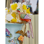 Ваза с птичкой из фарфора с бронзовыми элементами Garden of Eden варинант исполнения - 9 | Loft Concept в Орле