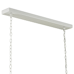 Люстра белая прямоугольная с абажурами в виде цветков тюльпана White Tulips варинант исполнения - 5 | Loft Concept в Орле