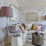 Обои ручная роспись Bamboo Special Colourway on Natural Mica metallic silk варинант исполнения - 1 | Loft Concept в Орле