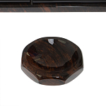 Настольный письменный набор с часами из природного камня обсидиана  Gift for Manager варинант исполнения - 6 | Loft Concept в Орле