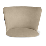 Барный стул со спинкой на 4-х коричневых ножках Бежевый Велюр Ava Charm варинант исполнения - 3 | Loft Concept в Орле