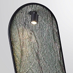 Настенный светильник зеленого цвета с черной рамкой овальной формы с полкой Herbarium  варинант исполнения - 4 | Loft Concept в Орле