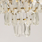 Люстра многоярусная с овальными прозрачными подвесками 36 см Harmonica варинант исполнения - 10 | Loft Concept в Орле