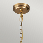 Люстра цвета латунь с 5-ю цилиндрическими плафонами из прозрачного пузырчатого стекла Kichler варинант исполнения - 6 | Loft Concept в Орле