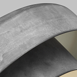 Подвесной светильник с массивным круглым стальным плафоном серого цвета в индустриальном стиле на цепи Feiss варинант исполнения - 3 | Loft Concept в Орле