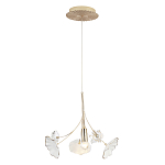 Подвесной светильник с белыми и прозрачными цветочными лепестками Wintery flovers варинант исполнения - 2 | Loft Concept в Орле