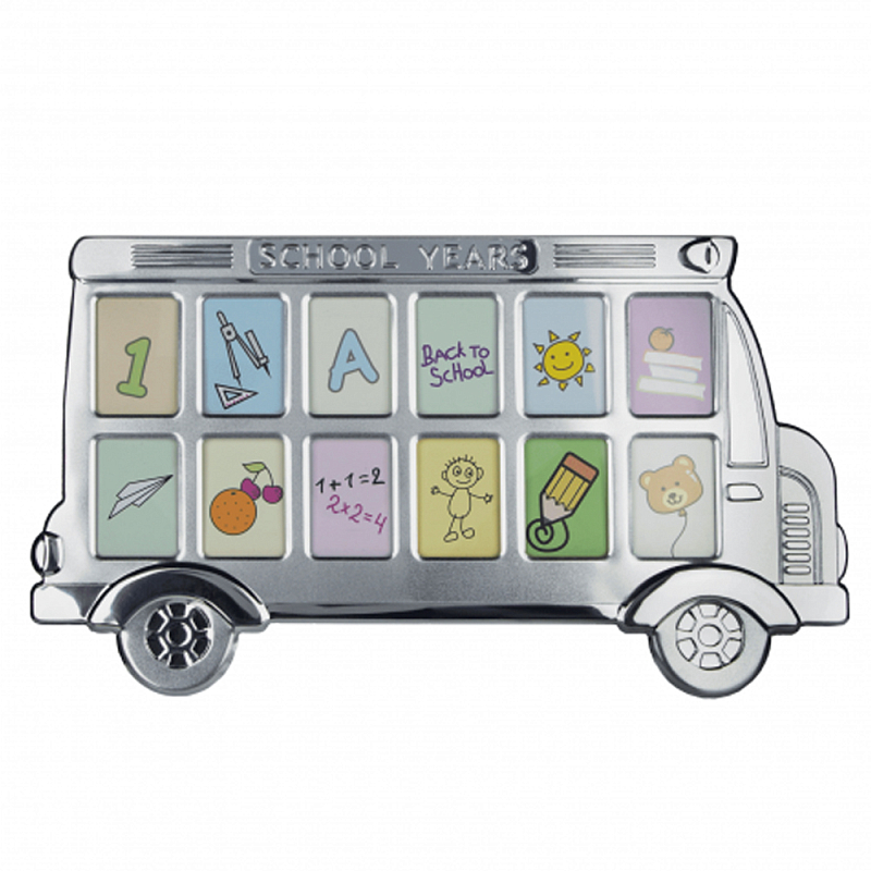 Фоторамка детская Childhood Corner Bus 12 фото Серебристый Фоторамка детская Childhood Corner Bus 12 фото Серебристый в Орле | Loft Concept