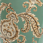 Настольная лампа бирюзовая с цветочным принтом Turquoise Flight варинант исполнения - 6 | Loft Concept в Орле