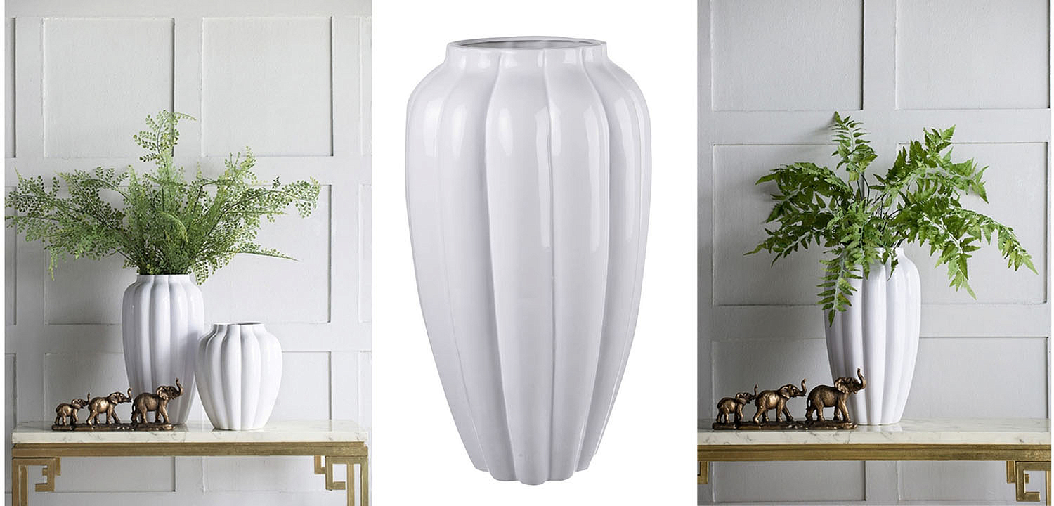 Ваза Carambola Vase white high Ваза Carambola Vase white high - Loft-Concept в Орле