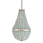 Люстра с каскадом из стеклянных декоративных элементов Shining Sea Glass варинант исполнения - 2 | Loft Concept в Орле