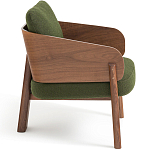 Кресло с каркасом из массива ореха Gallin Chair Green варинант исполнения - 3 | Loft Concept в Орле