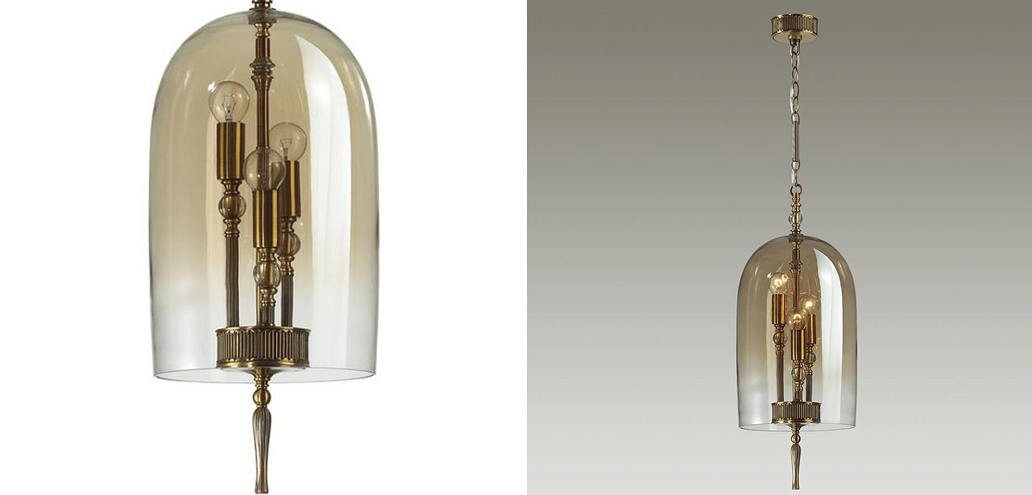Подвесной светильник Glass Dome Bronze 24 Подвесной светильник Glass Dome Bronze 24 - Loft-Concept в Орле