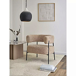 Кресло полукруглое мягкое с буклированной обивкой Armchair with Boucle Upholstery варинант исполнения - 9 | Loft Concept в Орле