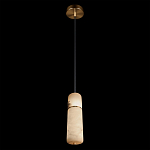 Подвесной светильник с цилиндрическим плафоном из белого алебастра Cryptocrystalline Stone варинант исполнения - 4 | Loft Concept в Орле