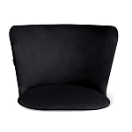 Барный стул со спинкой на 4-х коричневых ножках Черный Велюр Ava Charm варинант исполнения - 3 | Loft Concept в Орле