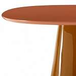 Обеденный стол оранжевый с тонкой столешницей и основанием в виде конуса Viola варинант исполнения - 1 | Loft Concept в Орле