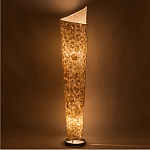 Торшер из перламутра на металлическом каркасе Indonesian Spiral варинант исполнения - 2 | Loft Concept в Орле