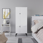 Комод белый с 4-мя дверцами на металлических ножках SPARK MULTIPURPOSE CABINET WHITE варинант исполнения - 1 | Loft Concept в Орле