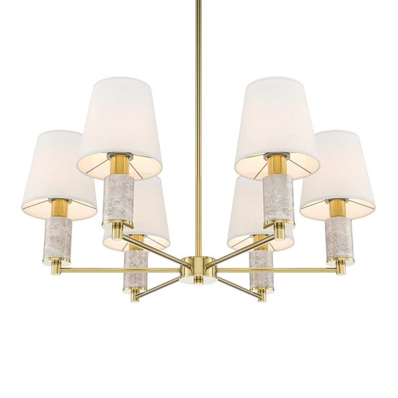 Люстра подвесная Lira Латунь Серый Белый в Орле | Loft Concept 