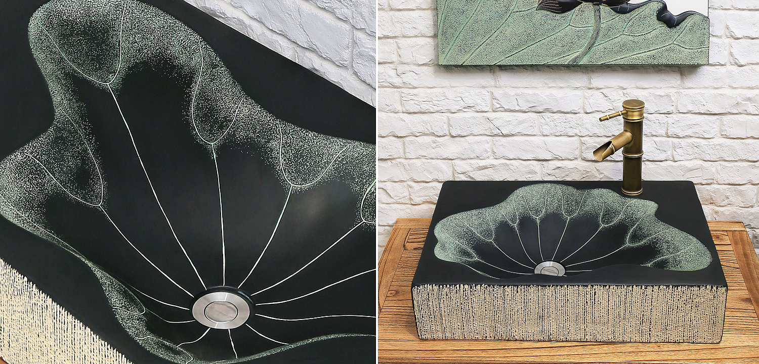 Раковина Lotus Leaf Rectangle Раковина Lotus Leaf Rectangle - Loft-Concept в Орле