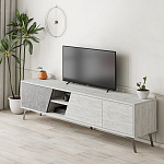 ТВ-тумба с 3-мя дверцами и полками Grey Albe TV Stand варинант исполнения - 2 | Loft Concept в Орле