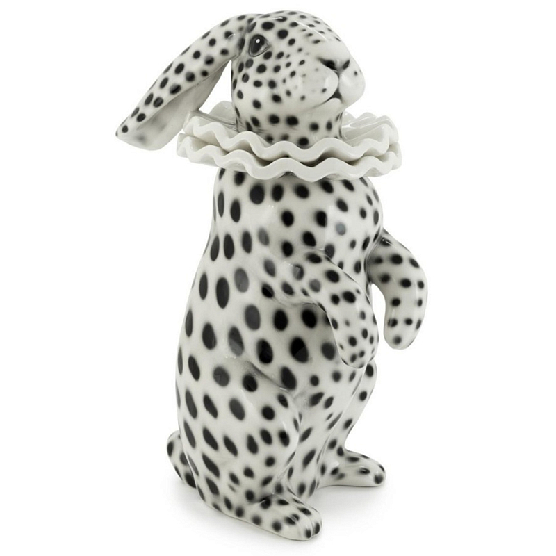 Статуэтка Rabbit Collar White Black Белый Черный Статуэтка Rabbit Collar White Black Белый Черный в Орле | Loft Concept