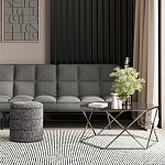 Пуф Three Gray в ткани букле серого цвета варинант исполнения - 3 | Loft Concept в Орле