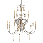 Люстра с состаренными резными элементами Big Graceful Profile варинант исполнения - 4 | Loft Concept в Орле