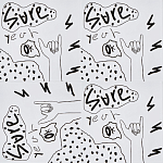 Плитка с узором Граффити 3 варинант исполнения - 1 | Loft Concept в Орле