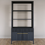 Стеллаж Primo с ящиками Черный дуб  варинант исполнения - 1 | Loft Concept в Орле