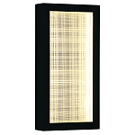 Светодиодное прямоугольное бра из металла черного цвета Lattice Lux варинант исполнения - 1 | Loft Concept в Орле