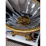 Чаша из прозрачного стекла с бронзовым рельефным ободком Eden Garden варинант исполнения - 4 | Loft Concept в Орле