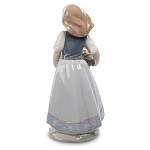 Статуэтка фарфоровая Девочка с корзиной цветов Charming Statuette варинант исполнения - 1 | Loft Concept в Орле