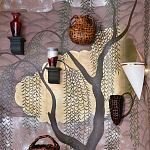 Обои ручная роспись Willow & Waves Original colourway on Edo painted Xuan paper with antiquing варинант исполнения - 1 | Loft Concept в Орле