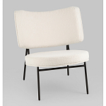 Мини-кресло District Lounge букле белый варинант исполнения - 1 | Loft Concept в Орле