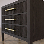 Тумба Primo  с тремя ящиками шпон темный орех варинант исполнения - 4 | Loft Concept в Орле