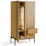 Шкаф с геометрическим рисунком на дверцах Anders Light Wood варинант исполнения - 4 | Loft Concept в Орле