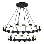 Люстра двухъярусная с круглыми светодиодными источниками света Maxine Light варинант исполнения - 4 | Loft Concept в Орле