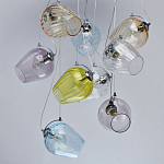 Люстра каскадная с 9-ю разноцветными стеклянными плафонами Kaleido варинант исполнения - 4 | Loft Concept в Орле