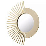 Зеркало-солнце круглое с золотистыми лучами SunMoon  варинант исполнения - 1 | Loft Concept в Орле