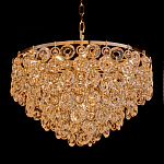 Люстра каскадная с подвесками в форме колец Galaxy of Light варинант исполнения - 1 | Loft Concept в Орле