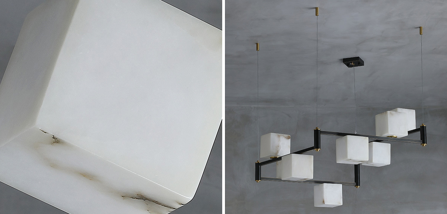 Люстра Marble Cubes Modern Light Chandelier 8 плафонов Люстра Marble Cubes Modern Light Chandelier 8 плафонов - Loft-Concept в Орле