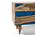 Стильный Буфет лофт 4 двери Cabinet Crimson River фасад эпоксидная смола  варинант исполнения - 3 | Loft Concept в Орле