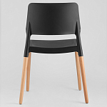 Пластиковый стул на ножках из массива бука Ferret Black 4 шт варинант исполнения - 3 | Loft Concept в Орле