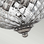 Потолочный светильник с чашеобразным плафоном из толстого волнообразного стекла и широким узорчатым основанием Hinkley варинант исполнения - 7 | Loft Concept в Орле